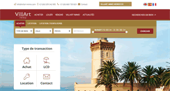 Desktop Screenshot of immobilier-maroc-villart.com